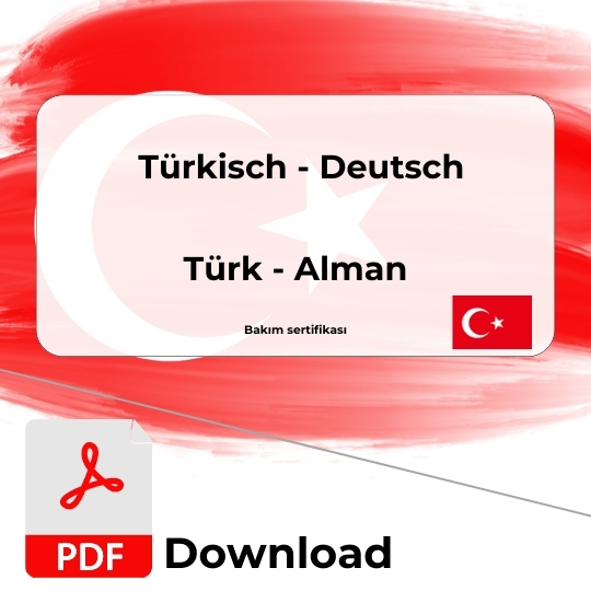 Grafik Unterhaltsbescheinigung türkisch